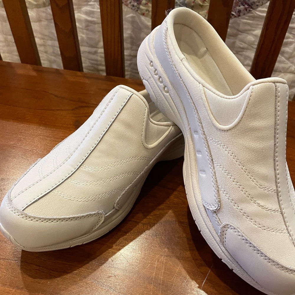 Easy Spirit White Slip-On Sneakers